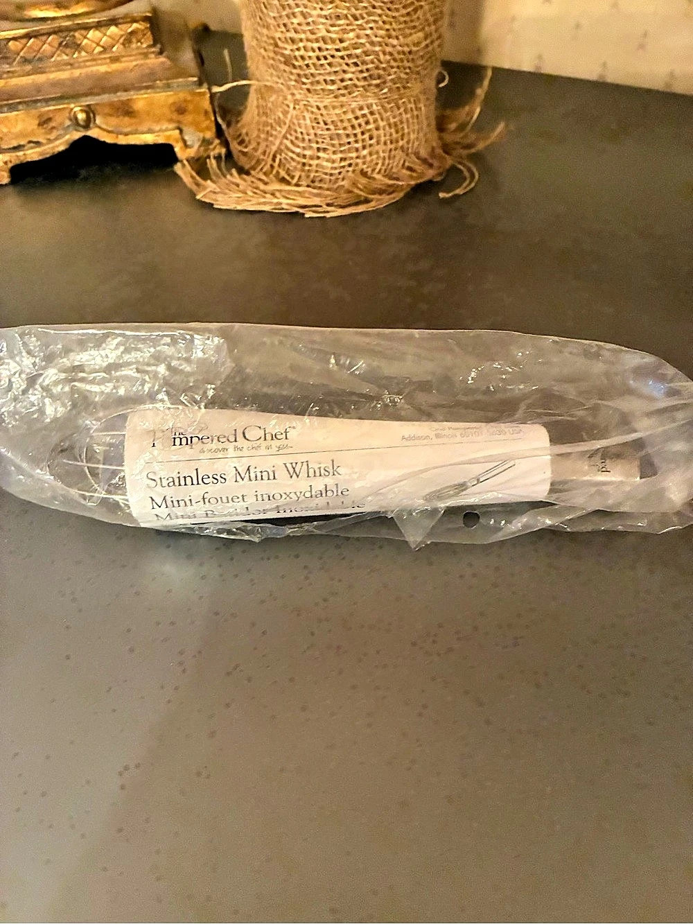 Pampered Chef, NEW IN PACKAGE, Stainless Steel Mini Whisk. Item 2477.